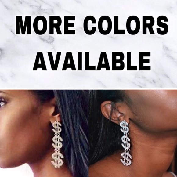 ⚜️[𝗡𝗪𝗧]⚜️$$$ Long Crystal Silver Earrings NEW - Picture 7 of 9